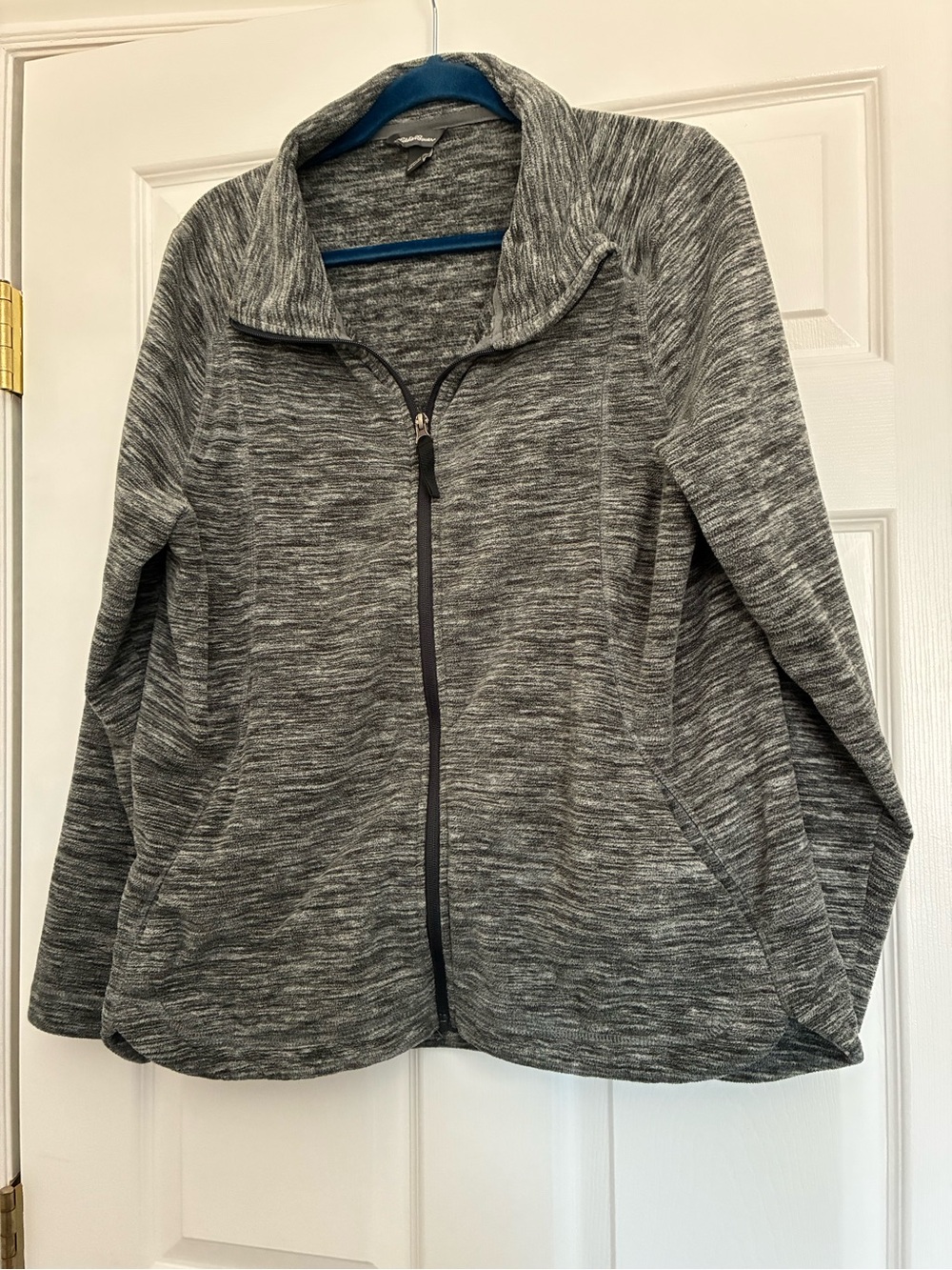 Eddie Bauer Gray Heather Full-Zip Jacket